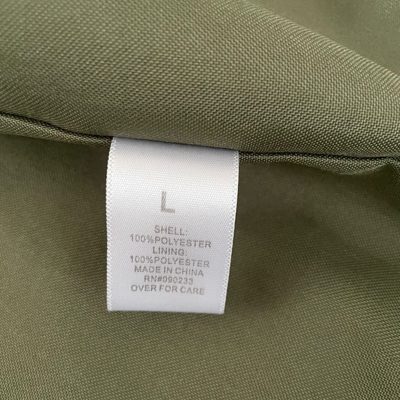 PacSun Utility Nylon Vest‎ Military Green Multi-Pocket Size Large Unisex - Picture 6 of 11